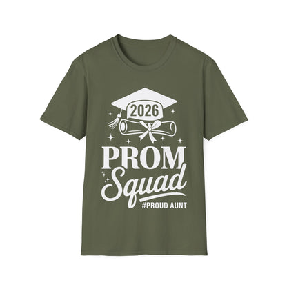 Prom Squad 2026 Proud Aunt Graduate Prom Class of 2026 T-Shirt
