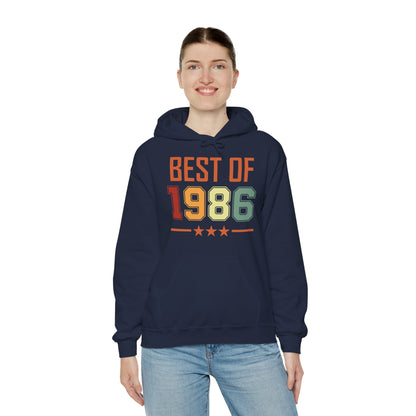 Funny Vintage Best of 1986 40 Year Old Gift 40th Birthday Hoodie For Men Women Hoodie