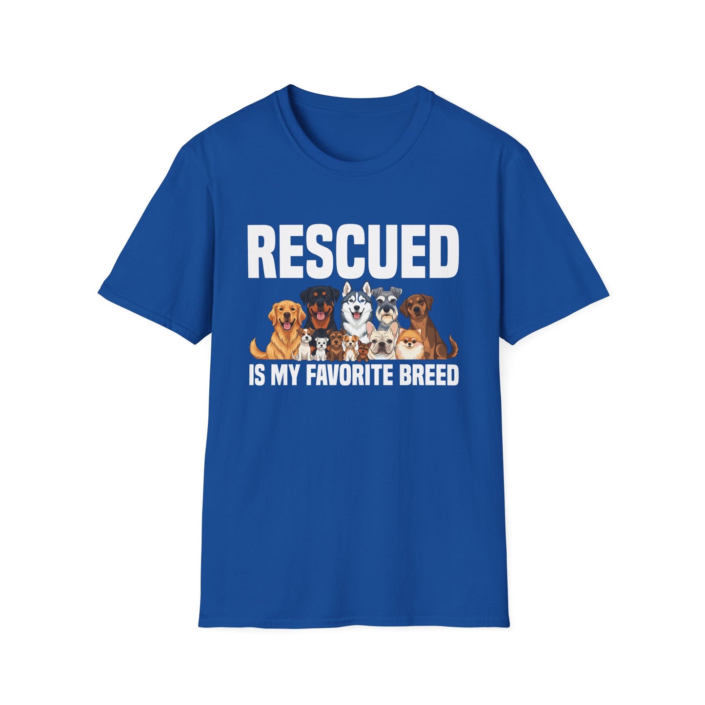 Rescued is My Favorite Breed Animal Rescue T-Shirt