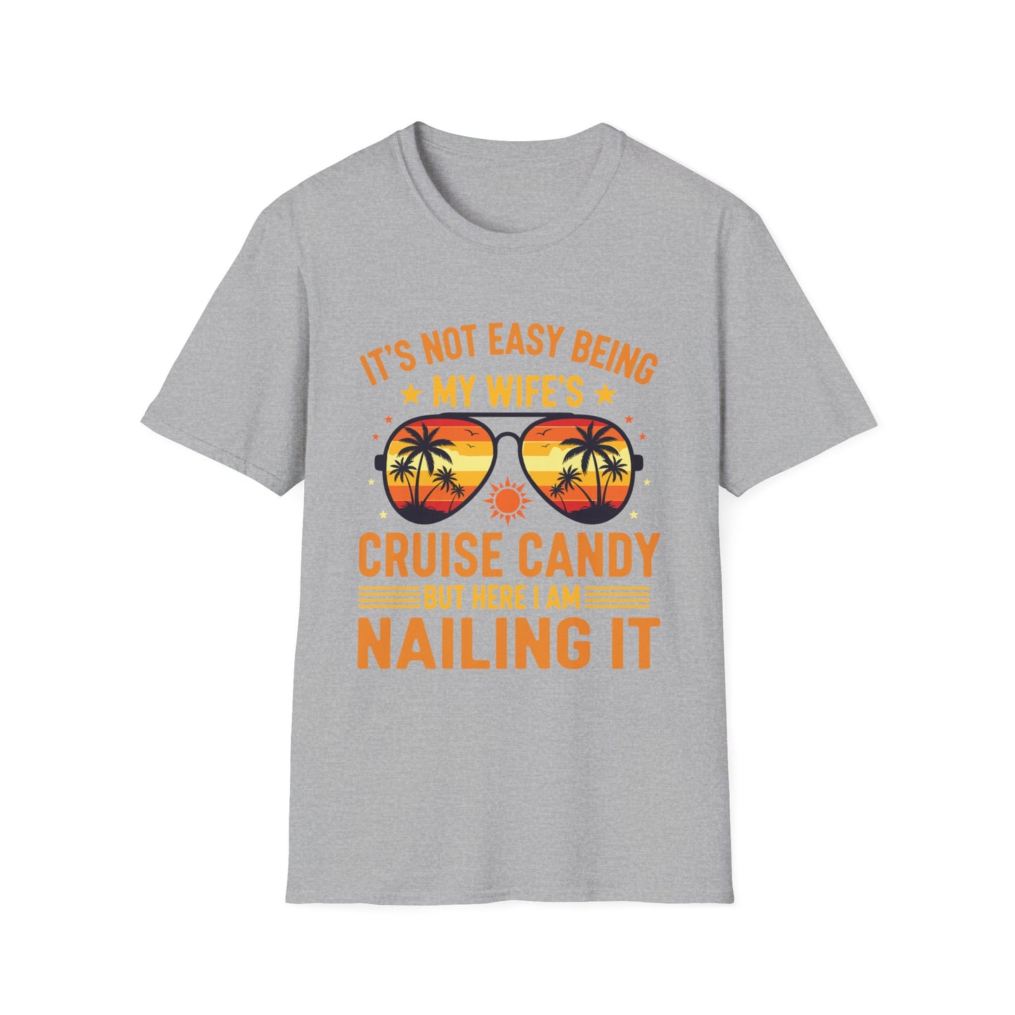 Matching Couples Cruise Men Candy Husband and Wife Cruise T-Shirt