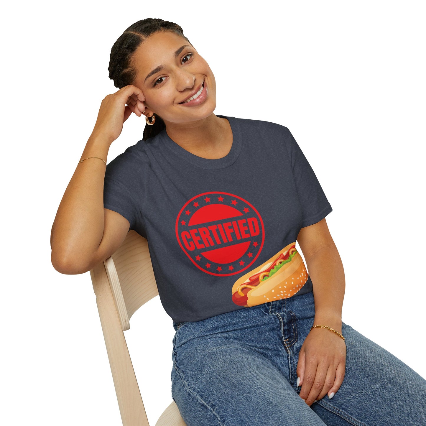 Certified Hotdogologist Hotdog Cool Sausage Hot Dog Lover T-Shirt For Men Women T-Shirt