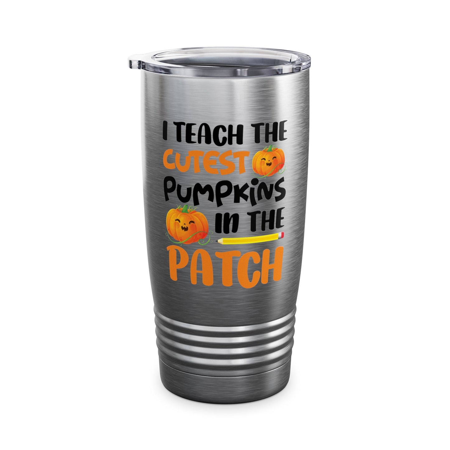 Funny I Teach The Cutest Pumpkins In The Patch Teacher Halloween Pumpkin Tumbler For Men Women