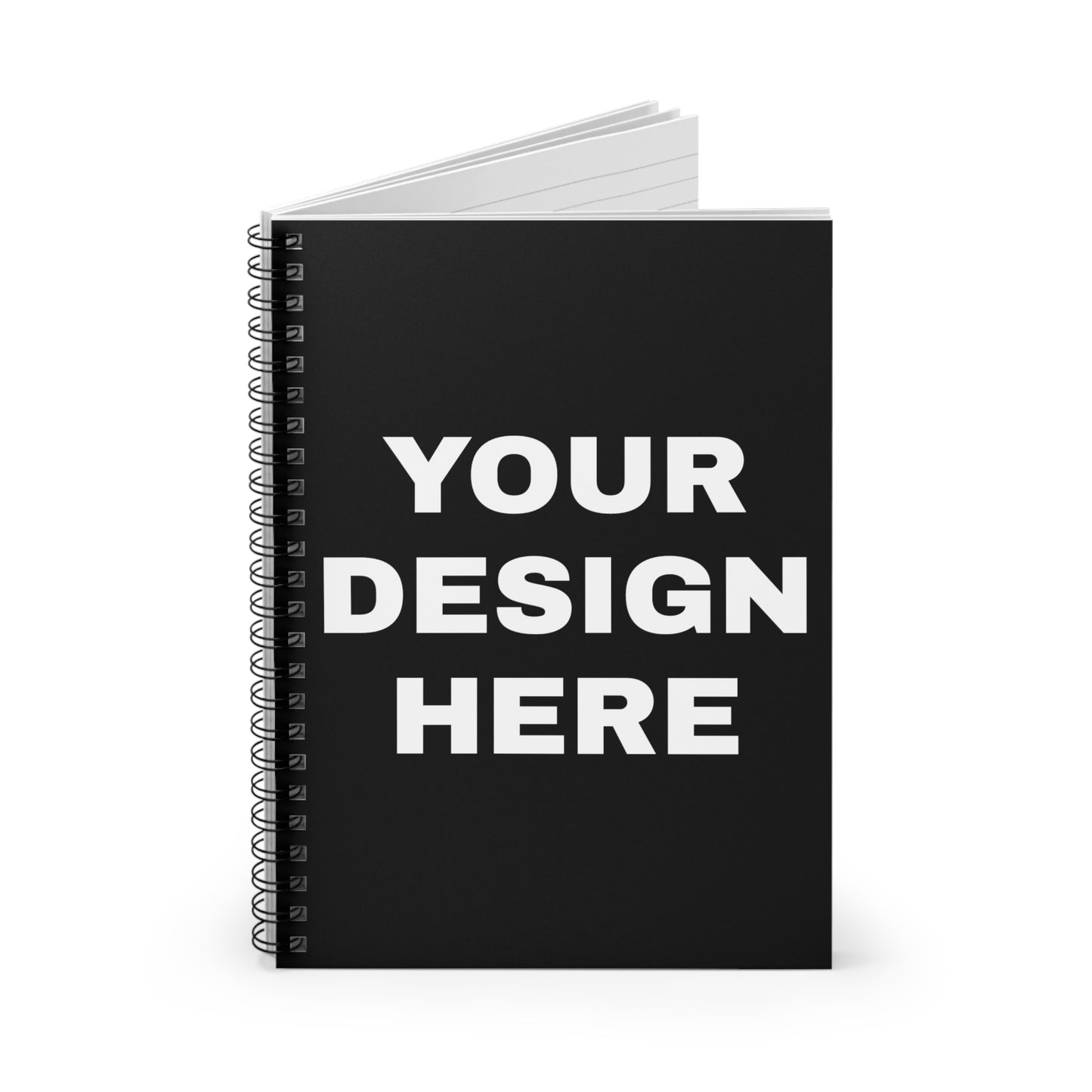 Custom Text Personalized Your Design on Spiral Notebook - Ruled Line