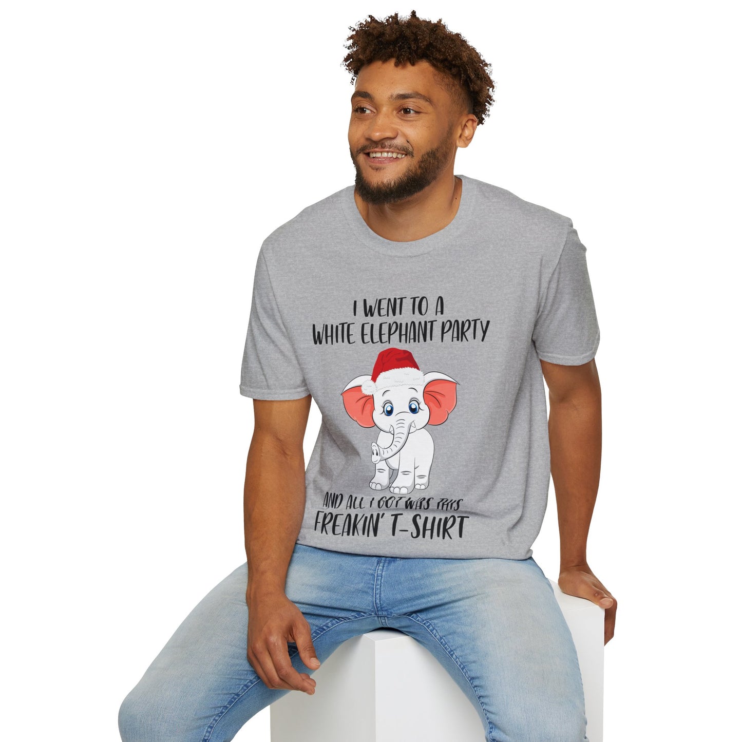 I Went To A Party And All I Got White Elephant Christmas Fun T-Shirt Gift Exchange Contest T-Shirt