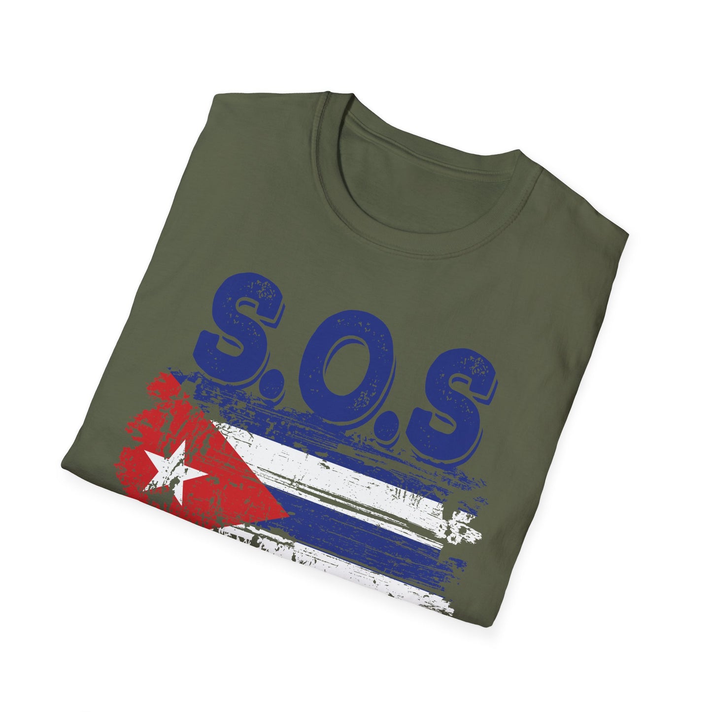 SOS Cuba Cuban Flag Shirt Man Cuban T-Shirt for Men Women