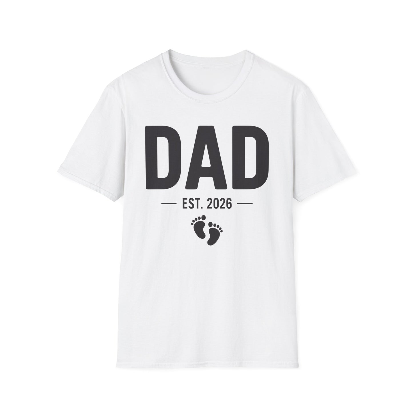 Funny Dad Est 2026 To Be Gifts First Time Dad New Daddy T-Shirt For Men
