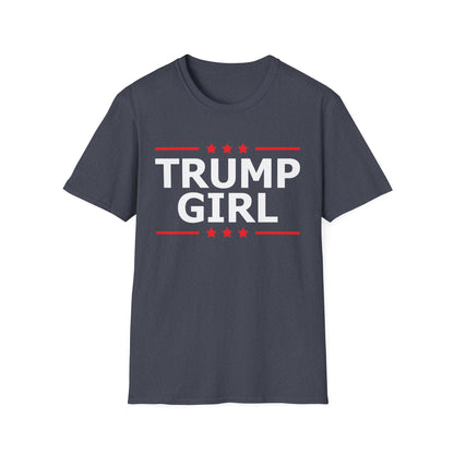 Cute Trump Girl Republican US Flag 2024 Vintage Vote T-Shirt