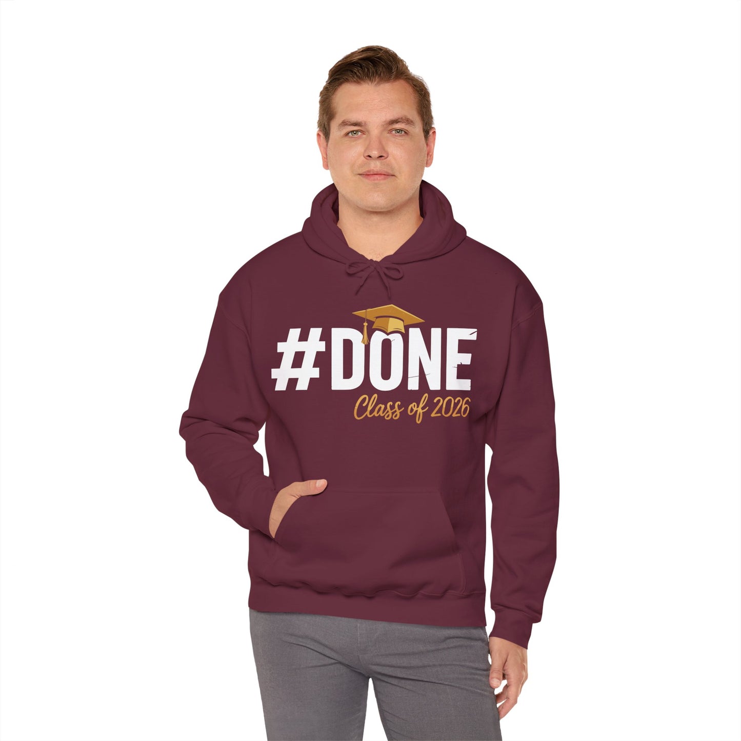 #Done Class of 2026 Graduation So Done Senior 2026 Grad Hoodie For Men Women