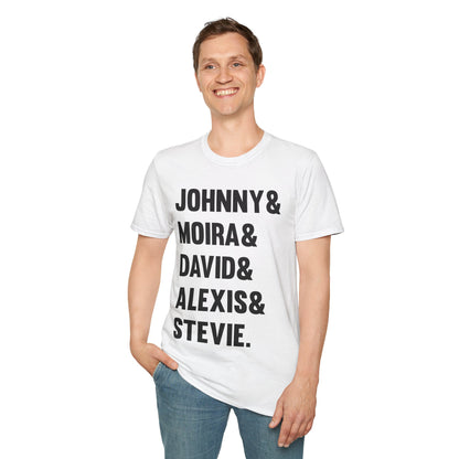 Funny Johnny Moira David Alexis And Stevie Movie TV Series T-Shirt Men Women