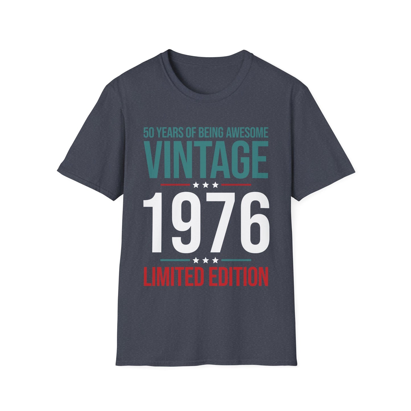 50 Year Old Gifts Vintage 1976 50 Years Awesome 50th Birthday T-Shirt