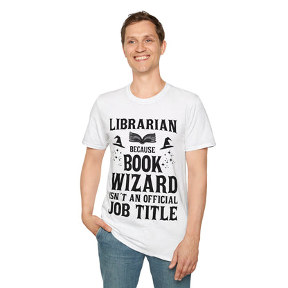 Cool Librarian Book Wizard Art For Men Women Read Library Book Lovers T-Shirt