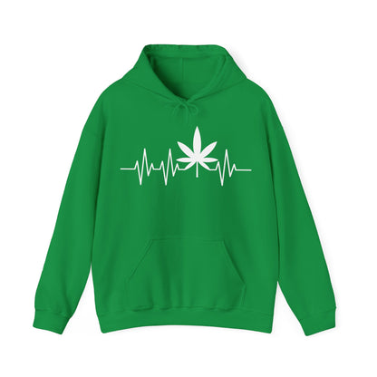 Funny Weed Cannabis Marijuana Leaf Heartbeat Stoner Tie Dye Hoodie For Men Women Hoodie