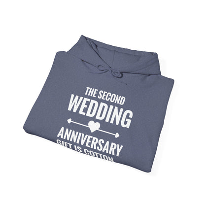 Funny 2nd Wedding Anniversary Gift-Is Cotton This Is My Gift Him Hoodie