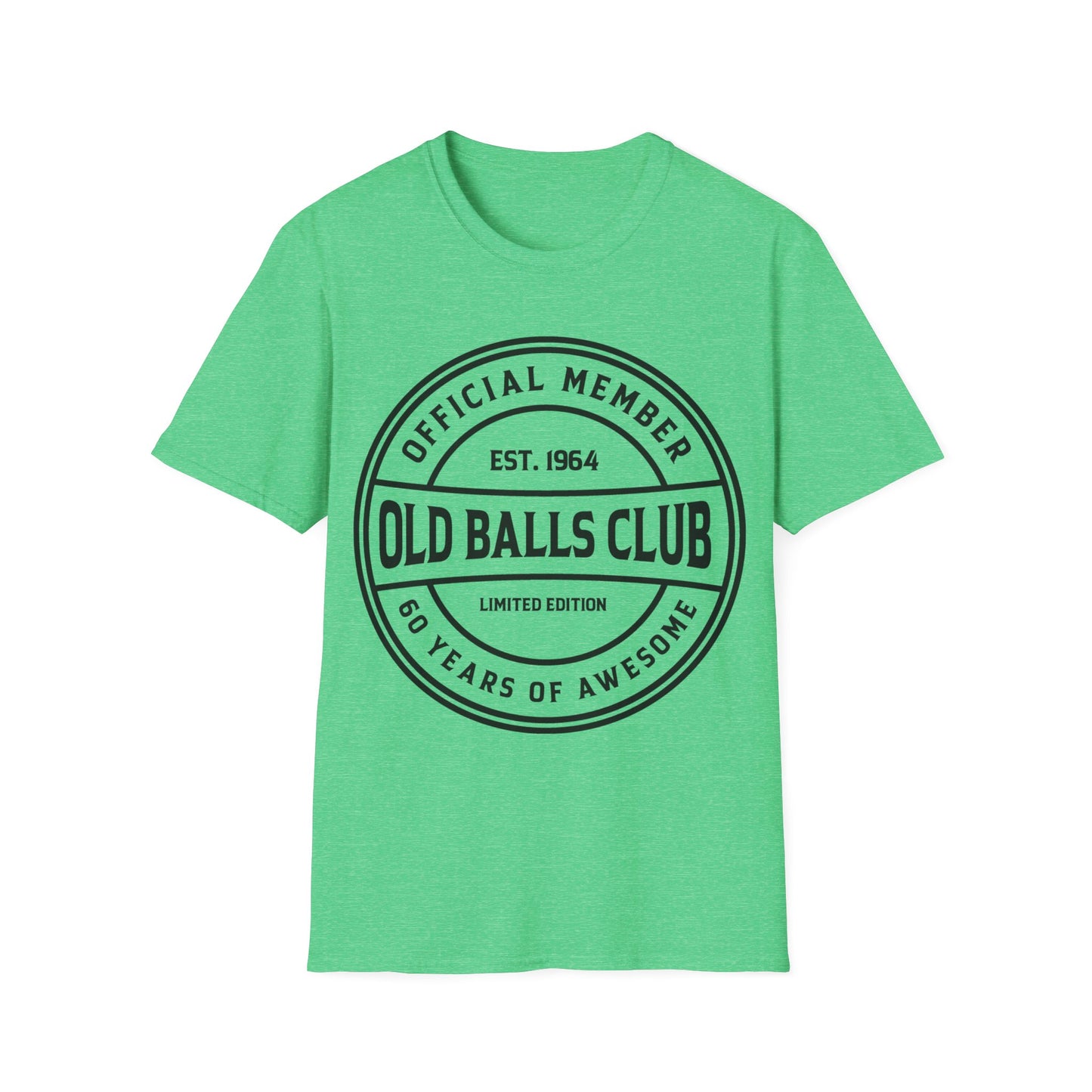 Mens Old Balls Club 60 Years Awesome Sixty 60th Birthday Farthers Day T-Shirt