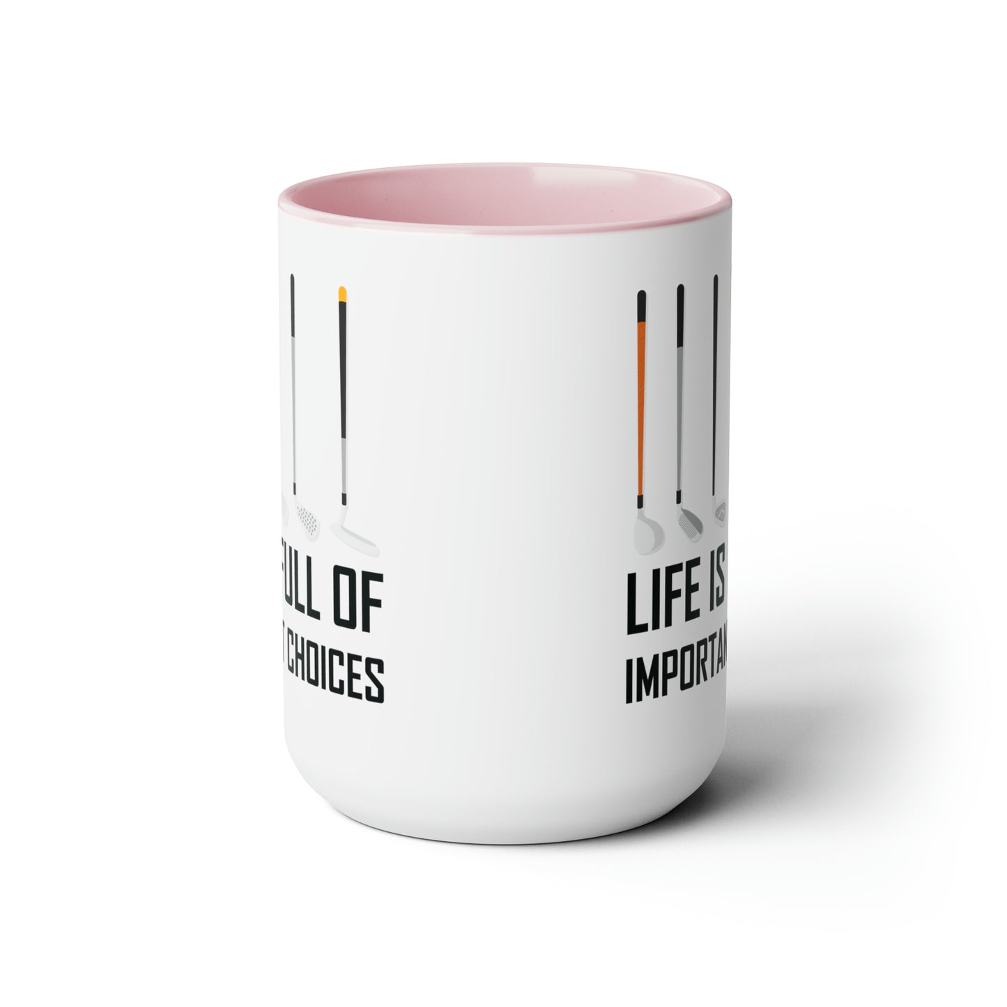 Funny Life Is Full Of Important Choices Golf Ceramic Coffee Mug Men Women