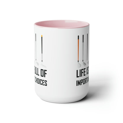 Funny Life Is Full Of Important Choices Golf Ceramic Coffee Mug Men Women