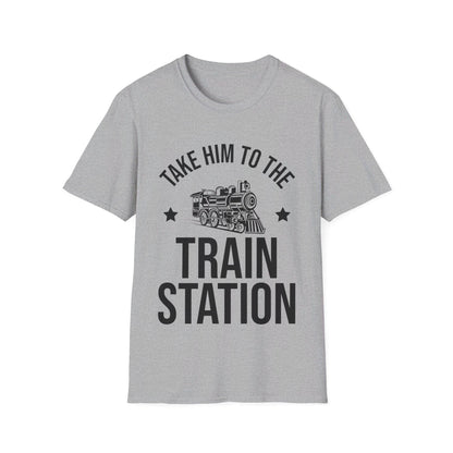 Take Him To The Train Station Platform T-Shirt Men Women