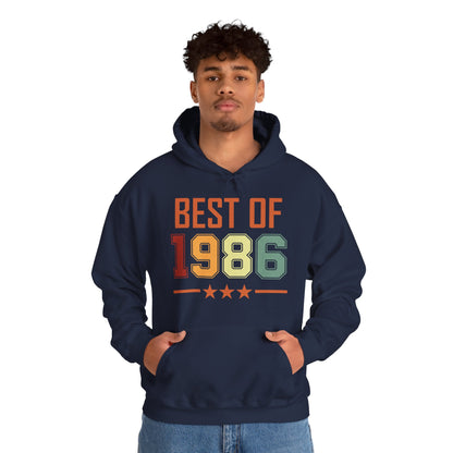 Funny Vintage Best of 1986 40 Year Old Gift 40th Birthday Hoodie For Men Women Hoodie