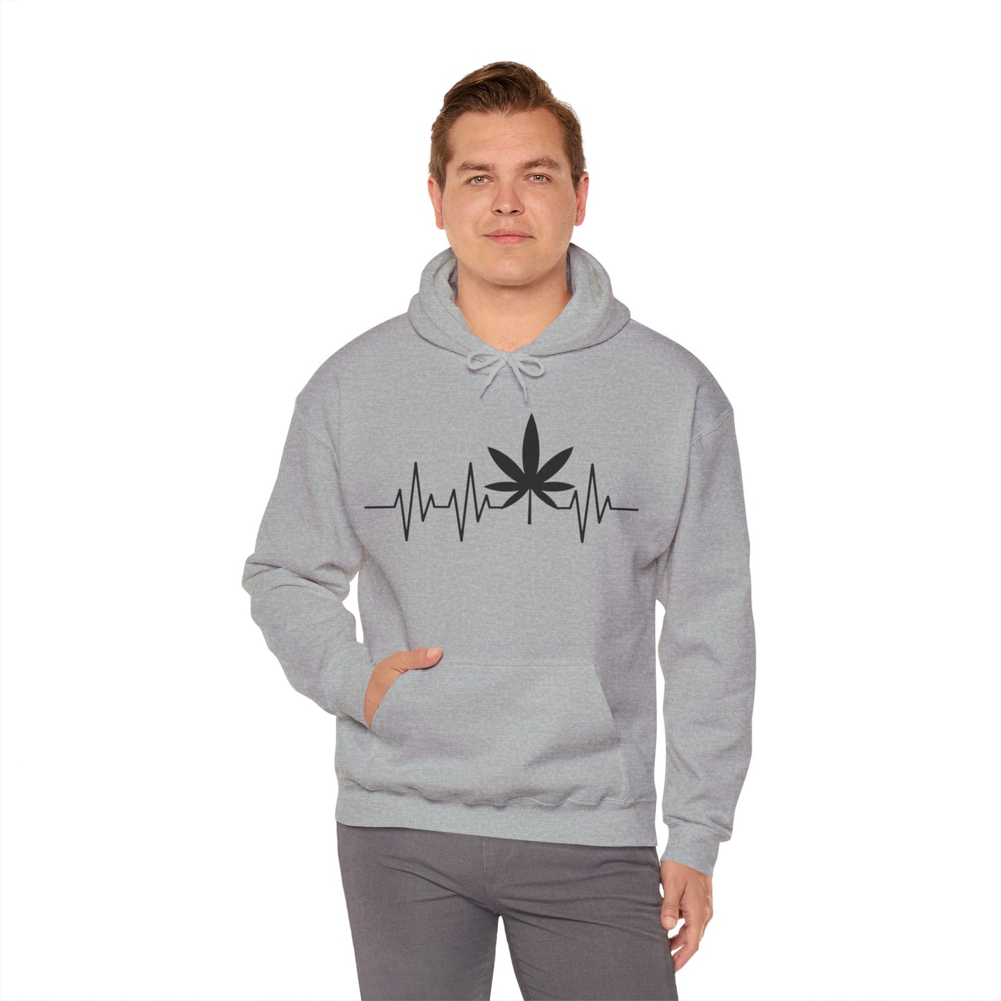 Funny Weed Cannabis Marijuana Leaf Heartbeat Stoner Tie Dye Hoodie For Men Women Hoodie