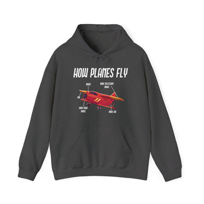 Funny How Planes Fly Airplane Parts Design For Flight Lovers Hoodie