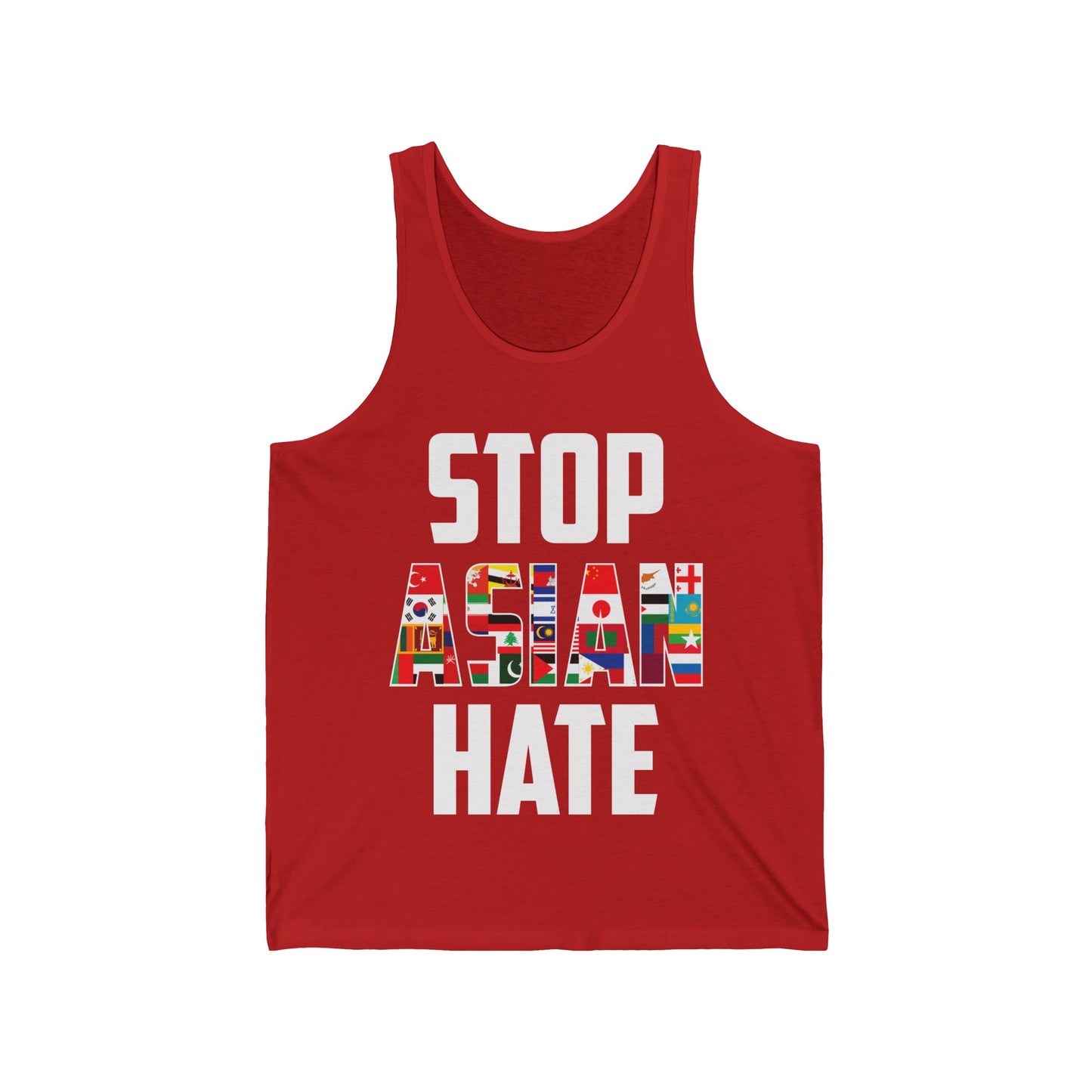 Stop Asian Hate Proud Asian American Justice Anti-Racism Equality Tank Tops