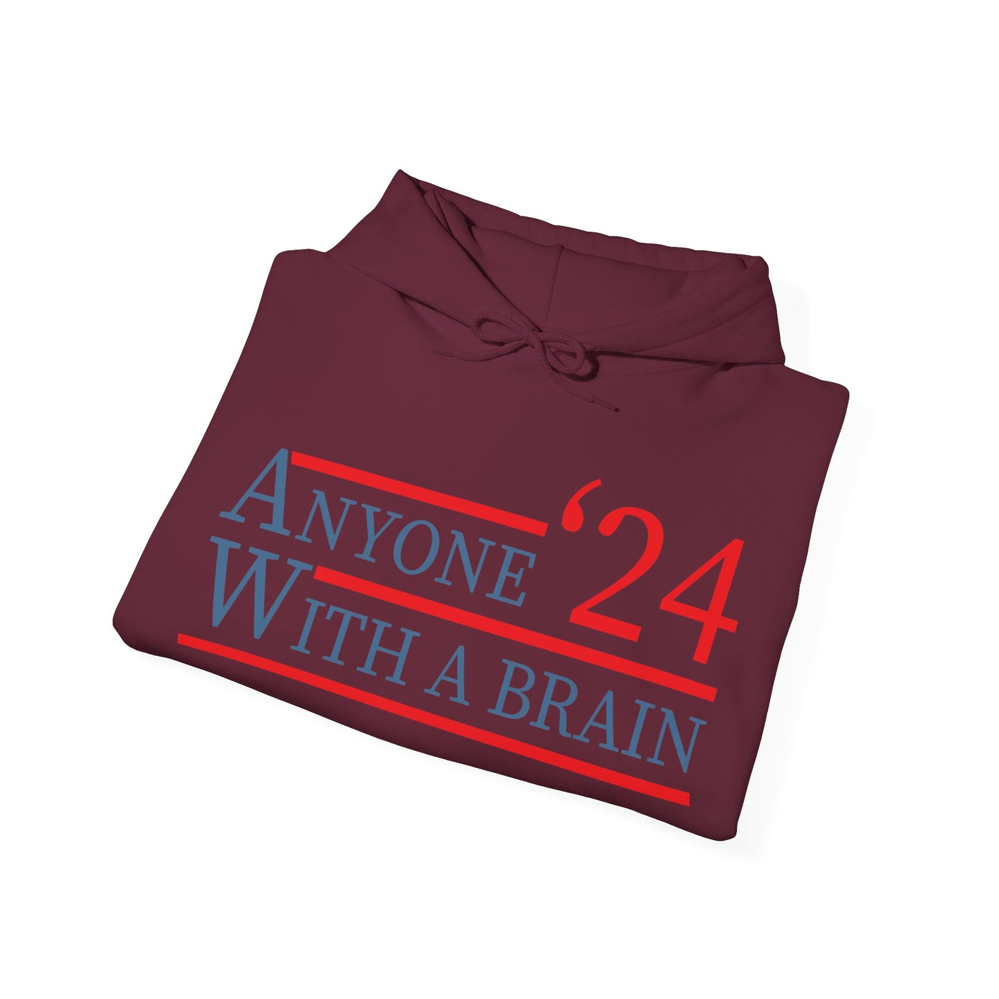 Anyone With A Brain 2024 Funny Presidential Election Hoodie For Men Women Hoodie