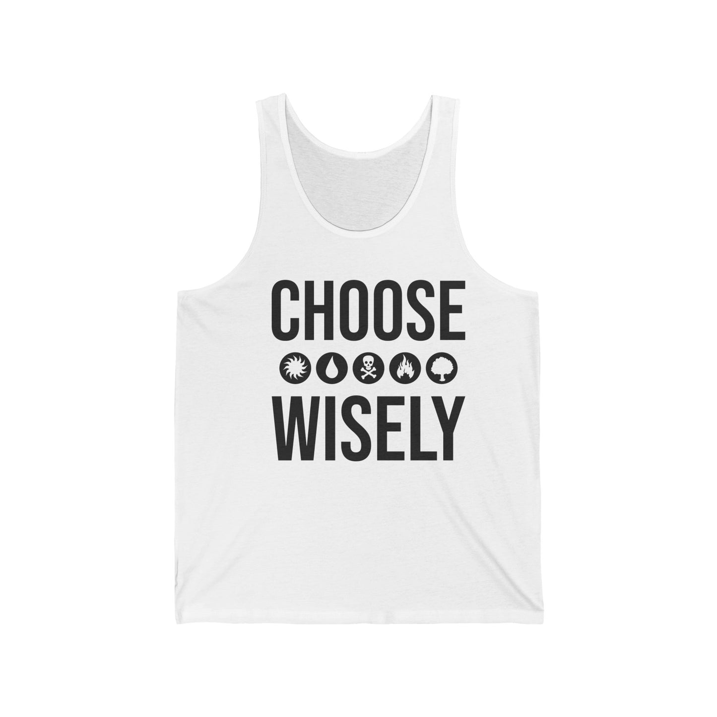 Choose Wisely Blue Red Green Sun Water Nature Tree Tank Top For Men Women Tank Top