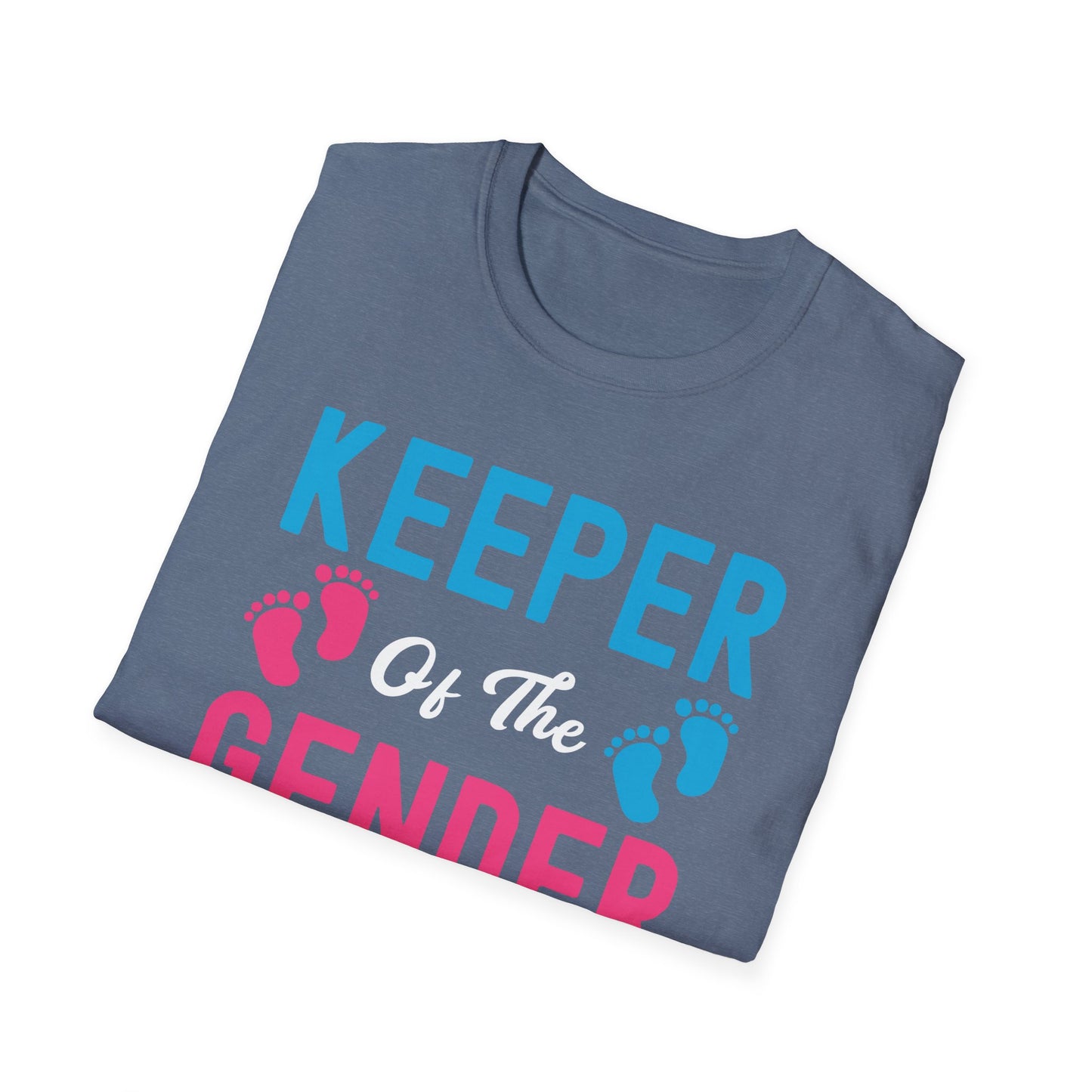 Womens Keeper Of The Gender Pink or Blue Auntie Loves You T-Shirt