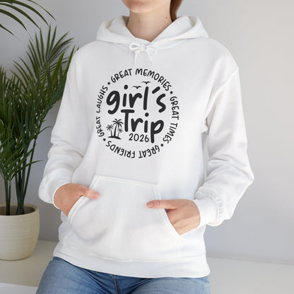 Girl's Trip 2026 Memories Friends Trip Matching Vacation Hoodie For Men Women Hoodie