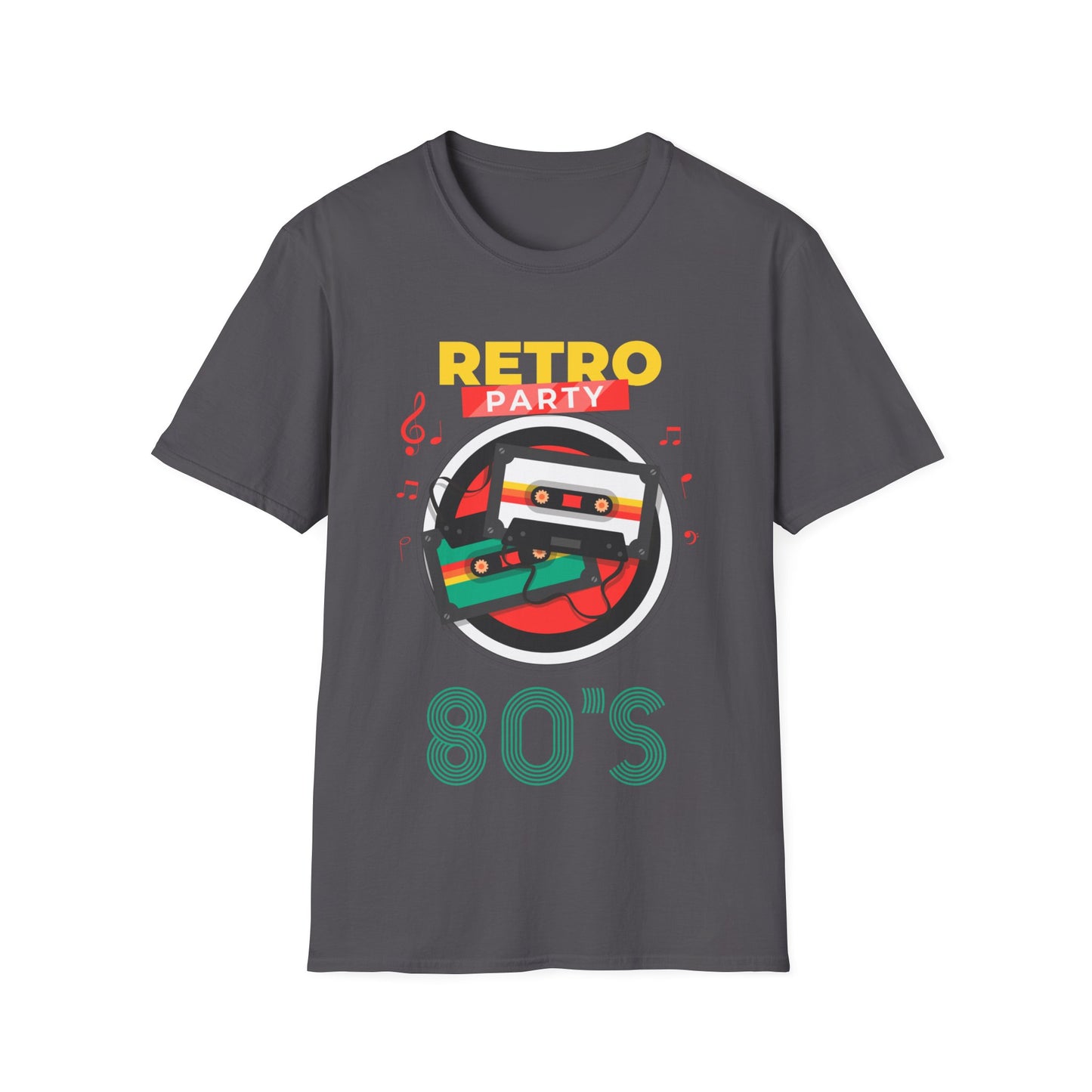 Retro Party 80's Funny Cassette Tape Vintage T-Shirt for Men Women