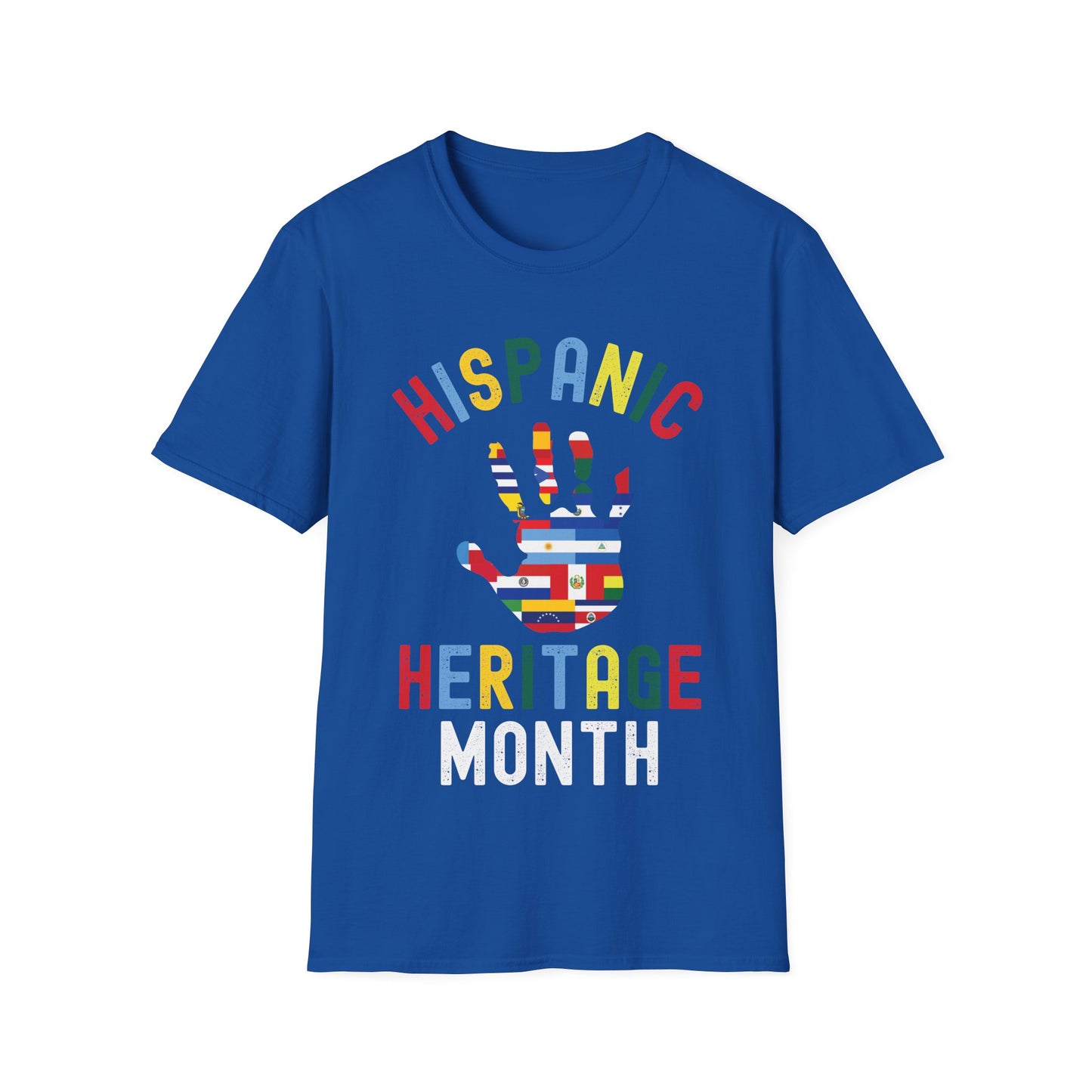 Hispanic Heritage Month Hand Flags Countries  T-Shirt Men Women Kids