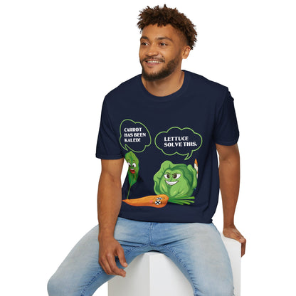 Lettuce Leaf Vegetable Funny Joke Vegetarian Vegant T-Shirt For Men Women