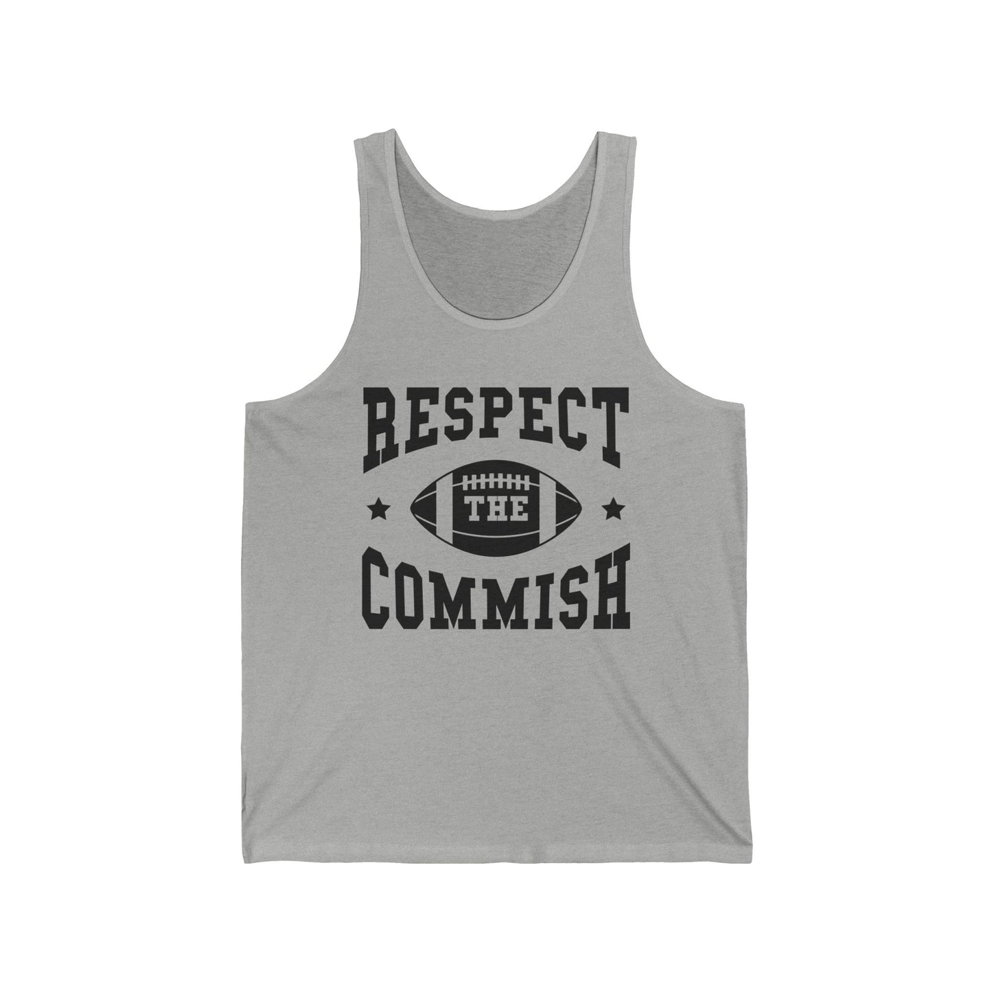 Funny Respect The Commish Fantasy Football Champ Shirt Best Ever Commish Tank Top Men Women