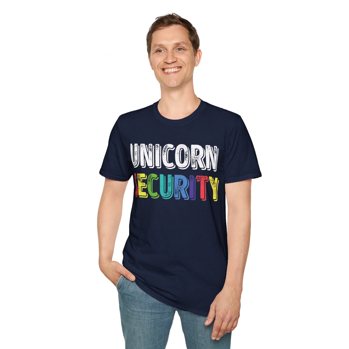 Funny Unicorn Security Costume Police T-Shirt Men Women Kids