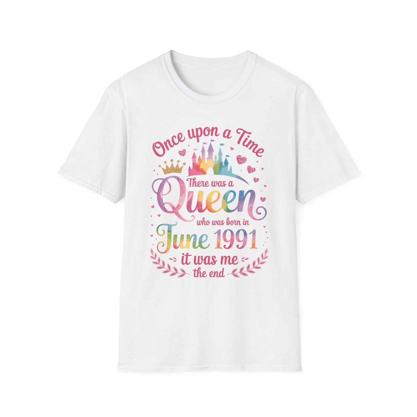 Funny 35 Years Old Birthday Girl 35 Birthday Queen June 1991 T-Shirt For Women