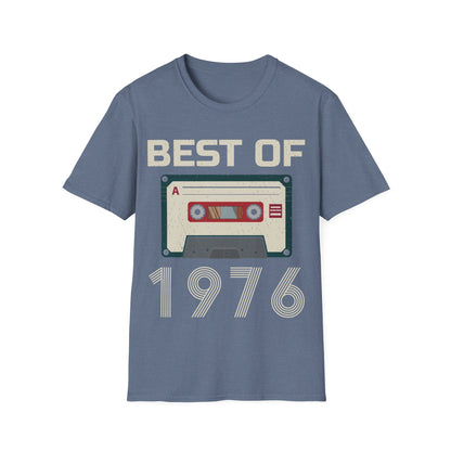 Best Of 1976 Cassette Tape 50th Birthday Gifts Vintage T-Shirt For Men Women