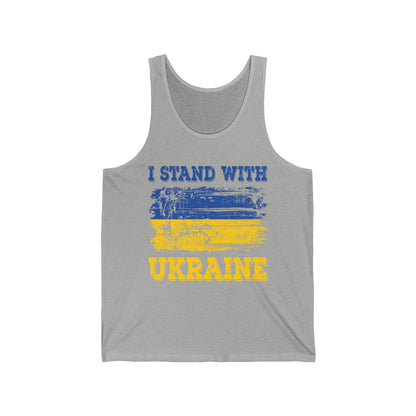 Save Ukraine Tank Tops Fist Support Stand with Ukraine Tank Tops For Men Women