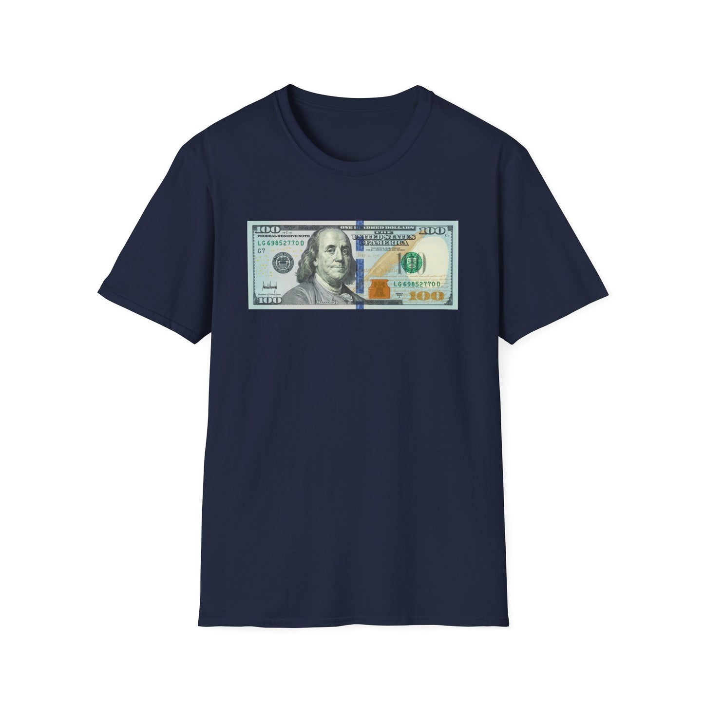 Funny Pro Trump 100 Dollar Bill Donald Trump Signature 4th of July American Patriot Support Trump Gift T-Shirt