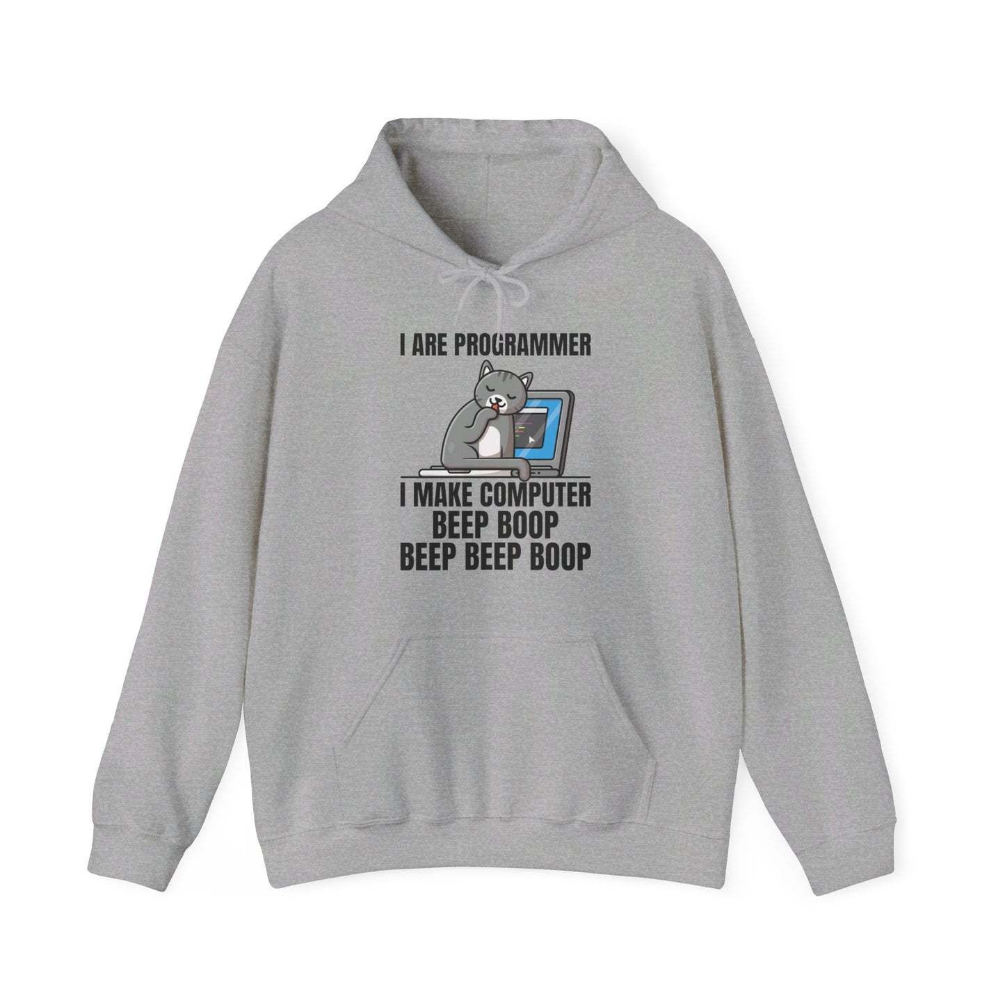 Funny I Are Programmer I Make Computer Beep Boop Cute Cat Hoodie For Men Women Hoodie