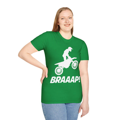 Funny Brraaap Dirt Bike Motocross Bikers Rider T-Shirt For Riders Men Women