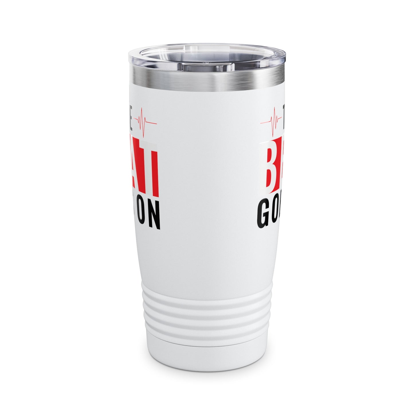 Funny Heartbeat Beat Goes On Heart Disease Awareness Tumbler For Men Women Tumbler