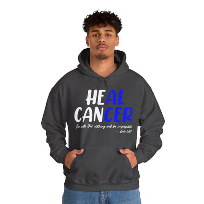 Colon Cancer Faith Bible Verse CRC Awareness Support Heal Family Hoodie For Men Women