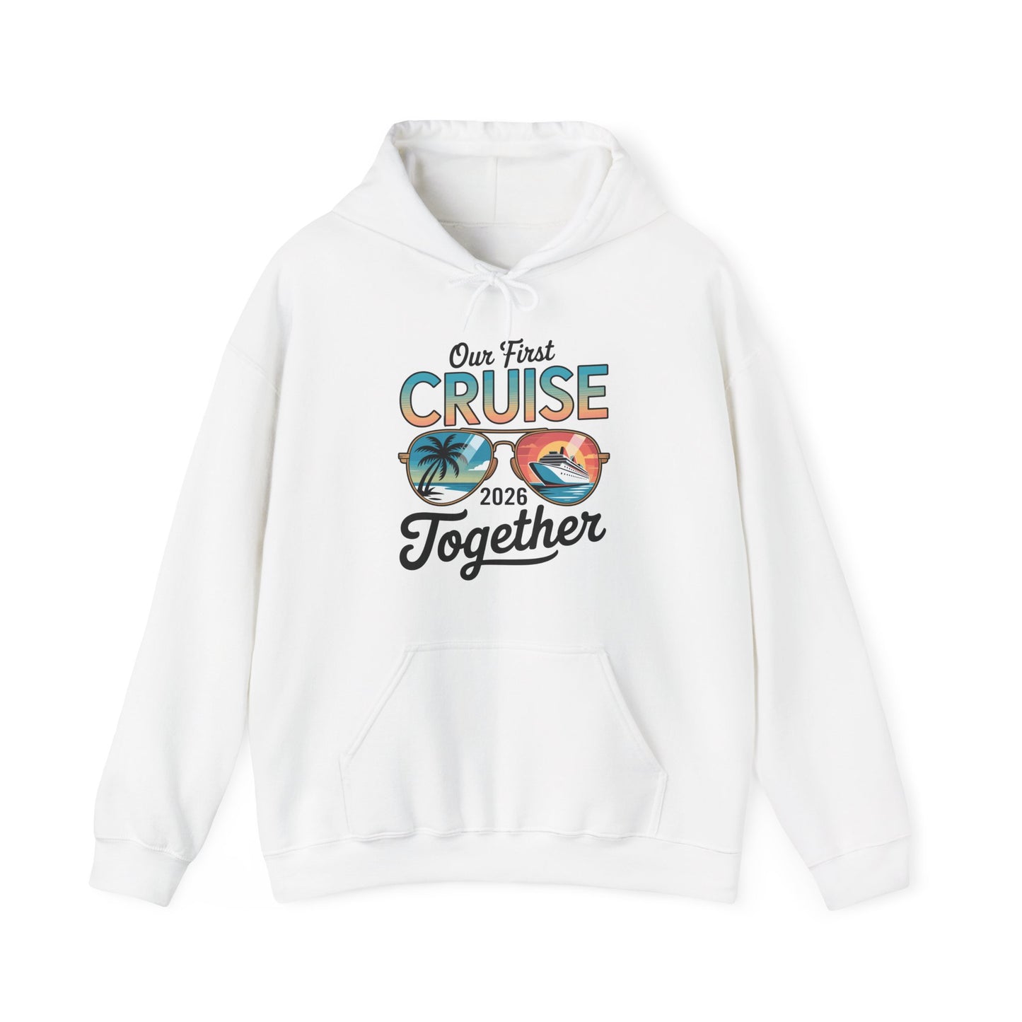 Our First Cruise 2026 Together Cute Matching Couples Cruise Hoodie For Men Women