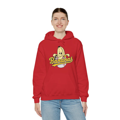 Funny Let's Go Bananas Baseball Hoodie For Baseball Lovers Men Women Hoodie