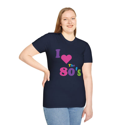 Women I Love The 80s Shirt Disco 80s Costumes Retro T-Shirt