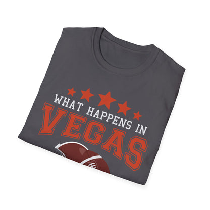 Funny What Happens in Vegas Started in Oakland Sporty Gift T-Shirt Men Women