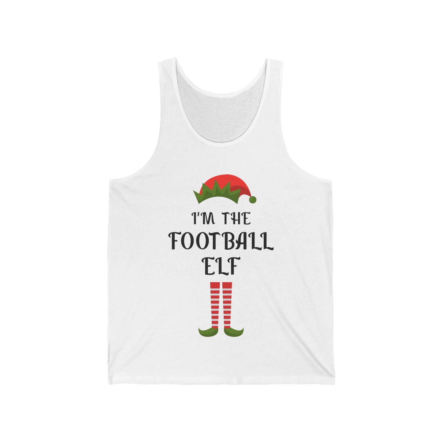 Funny I Am The Football Elf Matching Family Christmas Gift Sport Tank Top