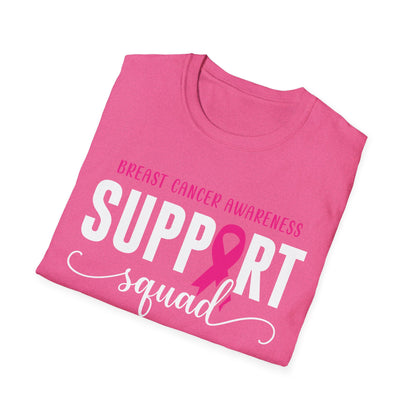 Breast Cancer Shirts Support Squad Tee Breast Cancer Awareness T-Shirt For Men Women