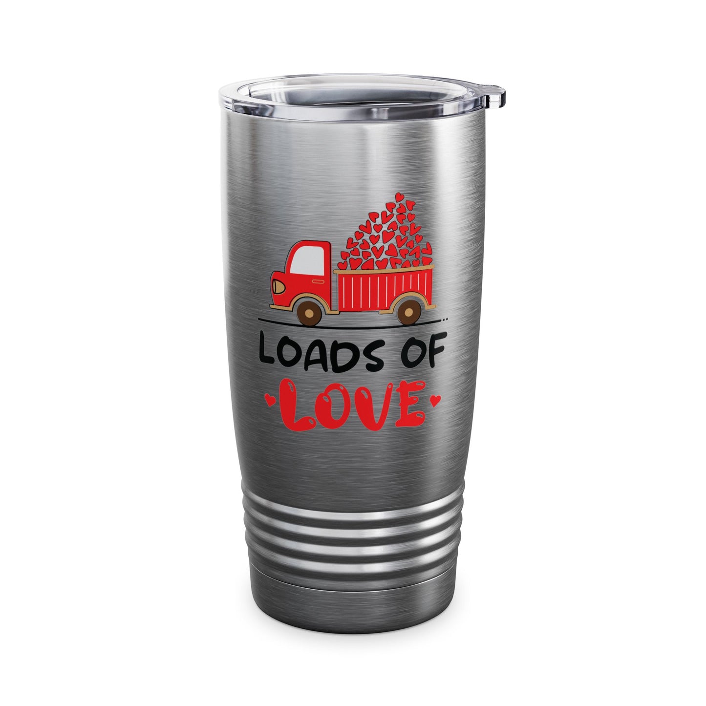 Funny Loads of Love Tractor Cute Valentines Day Truck Tumbler