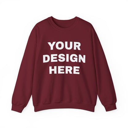 Custom Text Personalized Your Design on Unisex Heavy Blend™ Crewneck Sweatshirt